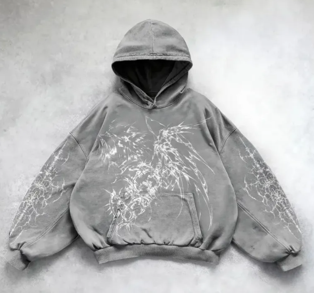 Hooded Printed Streetwear Sweatshirt
