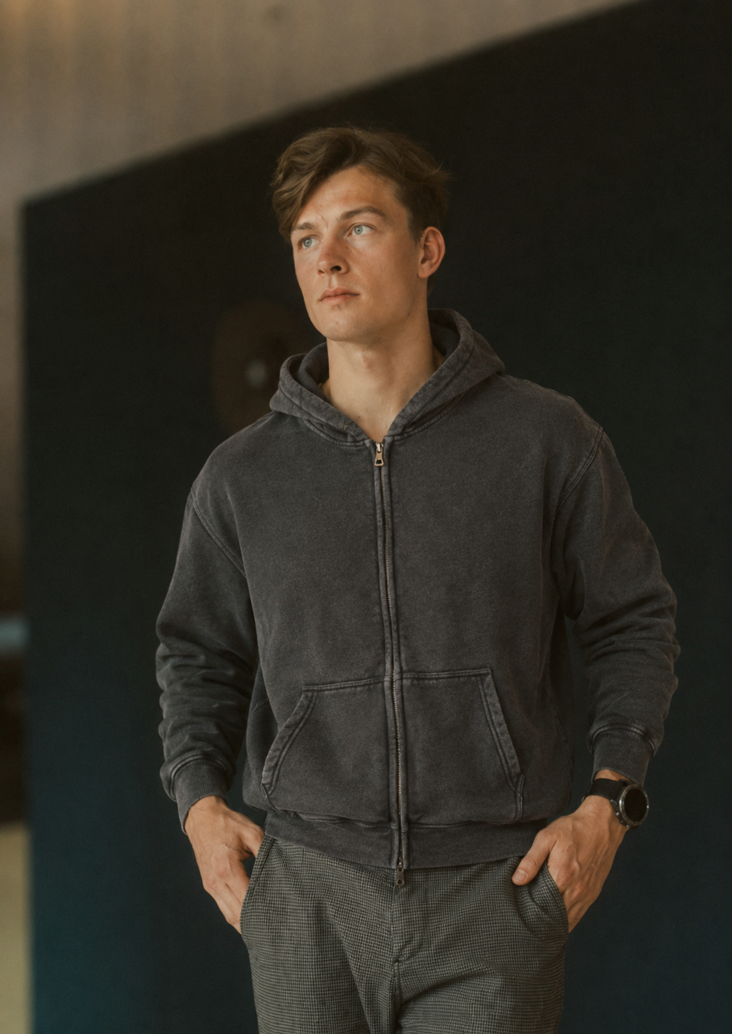 Oversize Mens Vintage Hoodie