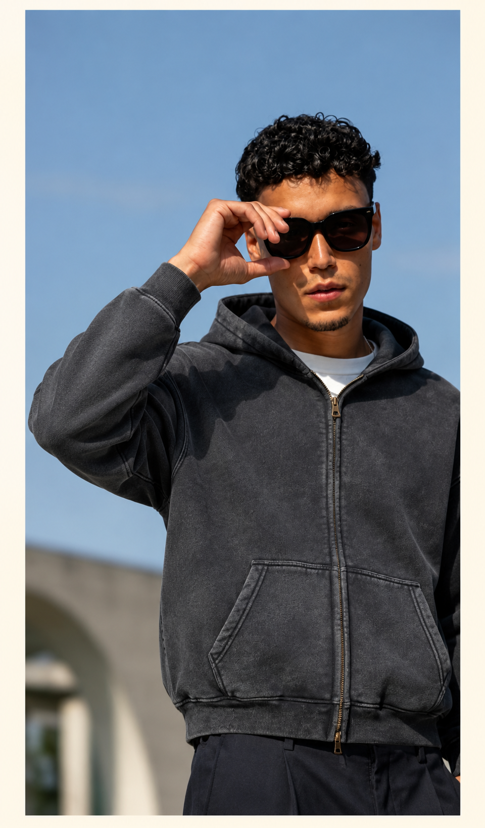 Oversize Mens Vintage Hoodie